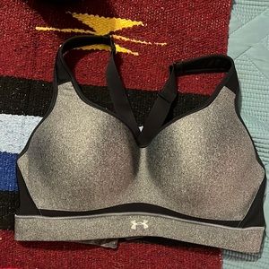 3 Victoria secret pink bras size 36c and 1 underarmour sports bra